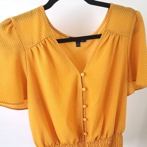 Yellow Buttoned Blouse